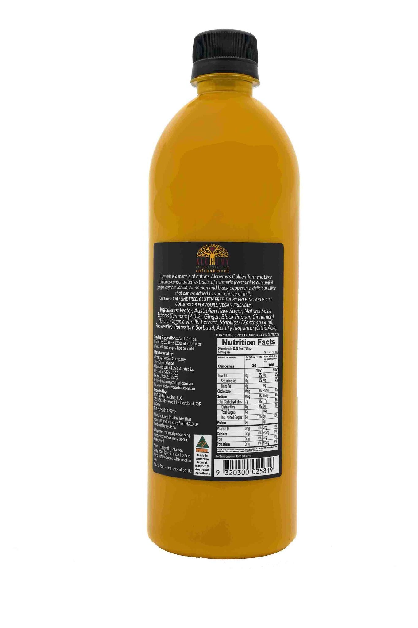 Golden Turmeric Elixir 750 ml bottle